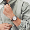 Movado Heritage Series Circa White Dial Brown Leather Strap Men's Watch 3650132
