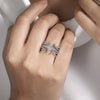 Gabriel 14K White Gold Diamond Ring Enhancer AN12545S-W44JJ
