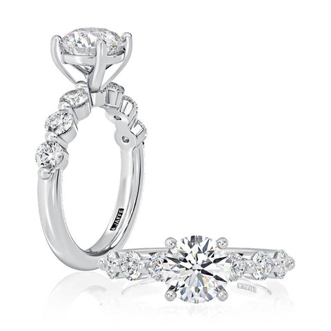A.JAFFE Seven Stone Round Diamond Engagement Ring MECRD2947/210
