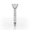 Michael M Crown Oval Center Diamond Engagement Ring R731-2