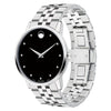 Movado Museum Classic 40MM Black Dial Diamond Men's Watch 0607201