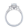 Tacori Platinum Round 3-Stone Engagement Ring 2657RD7