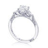 Tacori 18K White Gold Pear 3-Stone Engagement Ring 2668PS85X55W