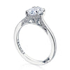 Tacori 18K White Gold Oval Solitaire Engagement Ring 2678OV85X65W