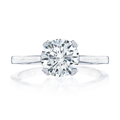 Tacori 18K White Gold Round Solitaire Engagement Ring 2678RD8