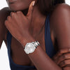 Movado BOLD Ceramic 36mm Crystal Bezel Women's Watch 3600784