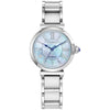 Citizen L Mae White Mother-of-Pearl Stainless Steel Women's Watch EM1060-52N