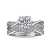 Gabriel & Co. Round Bypass Diamond Engagement Ring ER6360W44JJ