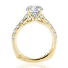 A.JAFFE Modern Diamond Pave Round Cut Diamond Engagement Ring MESRD2339/231