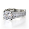 Michael M STRADA 18K White Gold Diamond Engagement Ring R480-2
