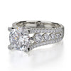Michael M STELLA 18K White Gold Diamond Engagement Ring R513-1.5