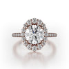 Michael M Defined Graduated Halo Engagement Ring R739-1.5