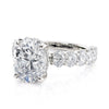 Michael M CROWN Oval Center Diamond Engagement Ring R795-4