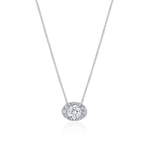 Tacori 17" Horizontal Oval Bloom Diamond Necklace FP811HRDOV65