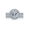 RoyalT Platinum 3/4 Way Diamond Engagement Ring HT2605RD85