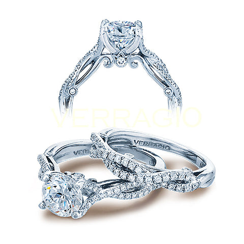 Verragio Shared-prong Round Center Diamond Engagement Ring Insignia-7050R