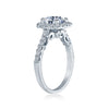 Verragio 18K White Gold Cushion Halo Diamond Engagement Ring INSIGNIA-7047