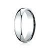 Benchmark Men's 14K White Gold 5mm comfort-fit Domed Profile Wedding Band LCF150W