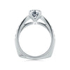 A.JAFFE Classic Pinched Shank Cathedral Engagement Ring MES233/52