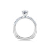 A.JAFFE Classic French Pav̩ Top & Profile Ring MES307 / 147