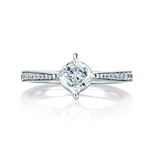 A.JAFFE 18K White Gold Diamond Engagement Ring MES430/82