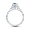 A.JAFFE Cathedral Four Prong Engagement Ring MES830/125