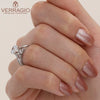 Verragio 18K White Gold Round Center Diamond Engagement Ring Parisian-105