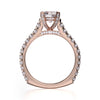 Michael M STELLA 18K White Gold Engagement Ring R655S-1
