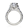 Michael M STELLA 18K White Gold Round Center Engagement Ring R732-2