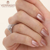 Verragio 14K White Gold Halo Diamond Engagement Ring Renaissance-903R7