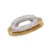 ALOR Open Oval Yellow Cable Diamond Ring 02-37-7018-11