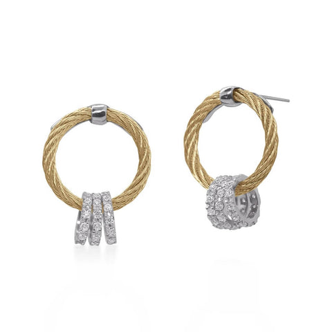 ALOR 18K White Gold 3 Drops Earrings 03-37-5335-11