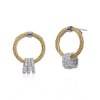 ALOR 18K White Gold 3 Drops Earrings 03-37-5335-11