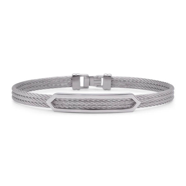 ALOR Men's Open ID Arrow Bangle Bracelet 04-13-1076-00