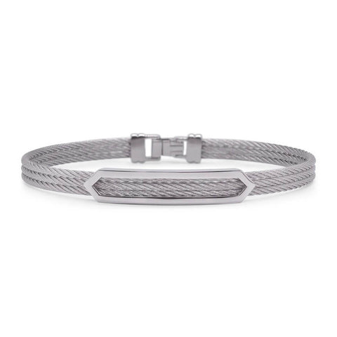 ALOR Men's Open ID Arrow Bangle Bracelet 04-13-1076-00