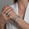 ALOR Blueberry Cable Channel Bar Bracelet 04-24-1906-11