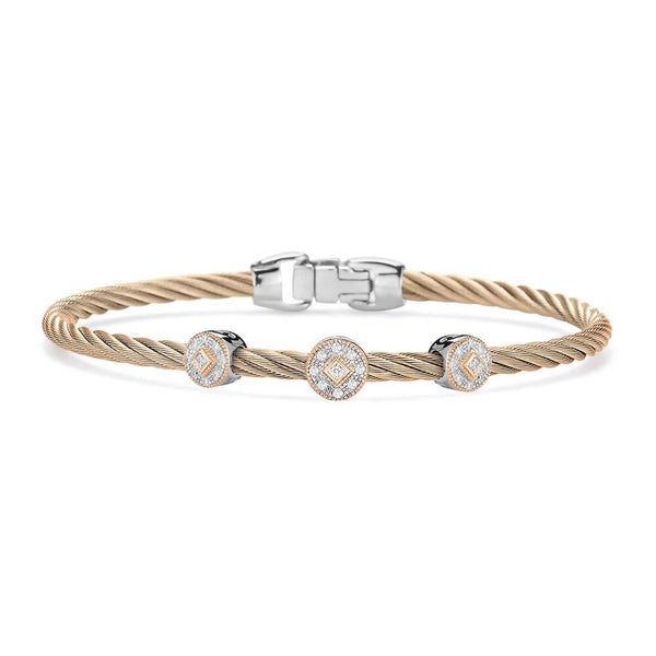 ALOR Triple Round Essential Stackable Bracelet 04-26-S932-11