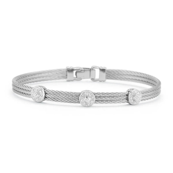 ALOR Triple Round Classic Stackable Bracelet 04-32-S832-11