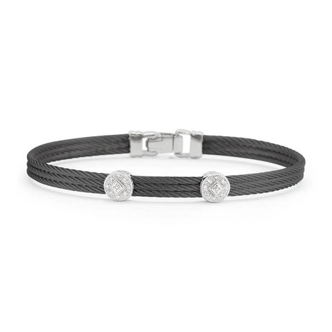 ALOR Double Round Classic Stackable Bracelet 04-52-0822-11