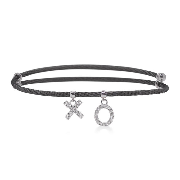 ALOR Expressions Of Love "XO" Flex Diamond Bracelet 04-52-2035-XO
