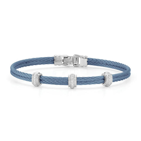 ALOR Fused Triple Station Bangle Bracelet 04-64-S037-11