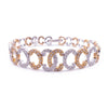 ALOR Cignature 18K Rose & White Gold Diamond Bracelet 06-04-7272-11