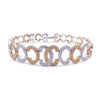 ALOR Cignature 18K Rose & White Gold Diamond Bracelet 06-04-7272-11