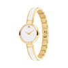 Movado Moda 24mm Ceramic and Yellow Gold PVD Women's Watch 0607715