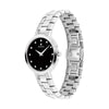 Movado Faceto Diamond Black Dial Stainless Steel Bracelet Women's Watch 0607866