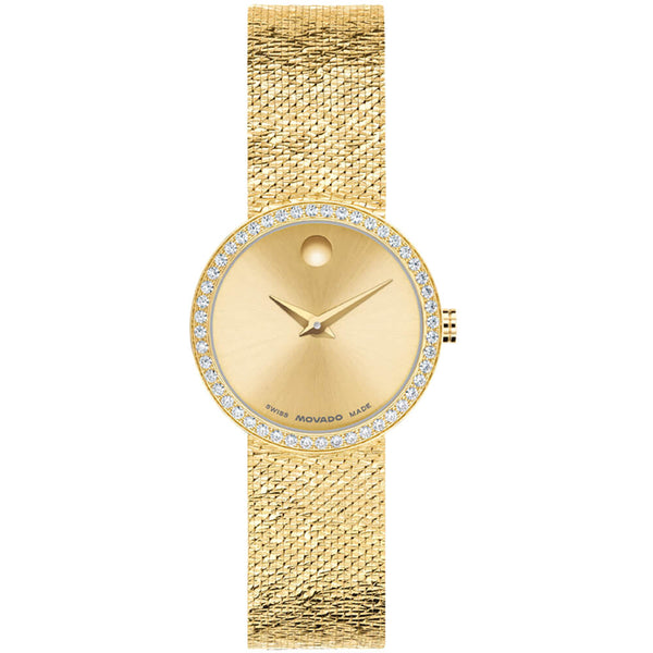 Movado Museum Velura Yellow Gold PVD Women's Watch 0607934