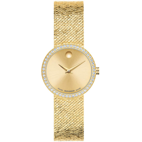 Movado Museum Velura Yellow Gold PVD Women's Watch 0607934