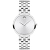 Movado Museum Classic Silver White Dial Stainless Steel Women's Watch 0608004