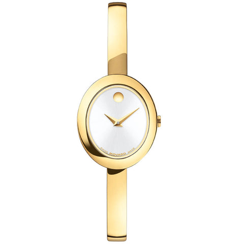 Movado Museum Bangle Yellow Gold PVD Women's Watch 0608072