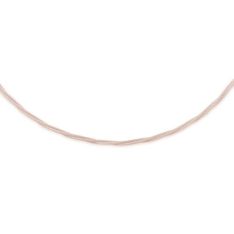 ALOR Classique Twisted Carnation PVD Cable Necklace 08-25-S001-00